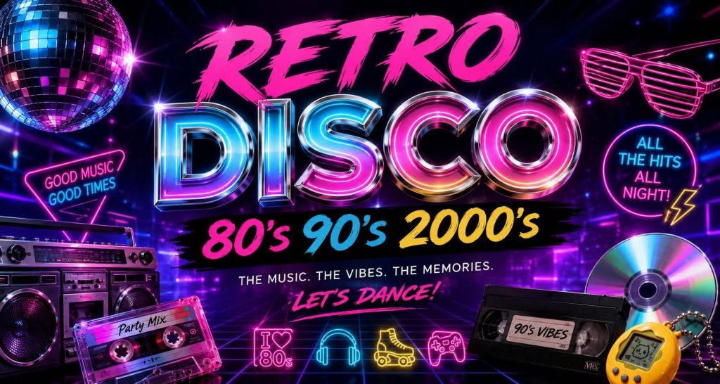 Disco 80's 90's 2000's — plakát