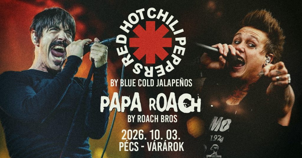 Red Hot Chili Peppers + Papa Roach tribute · Blue Cold Jalapeños, Roach Bros — plakát